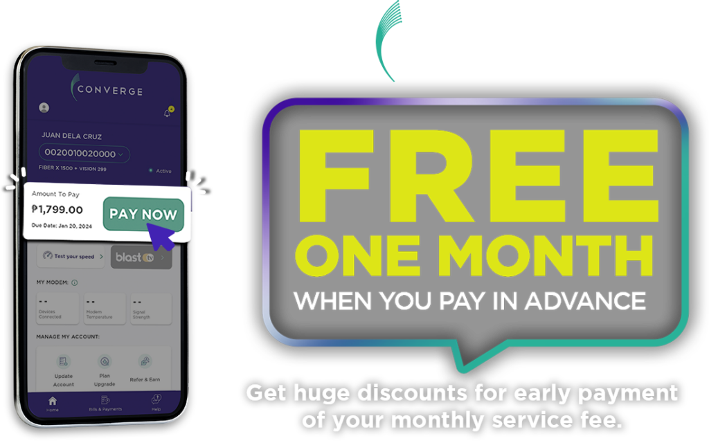 Advance Payment Offer Converge Ict